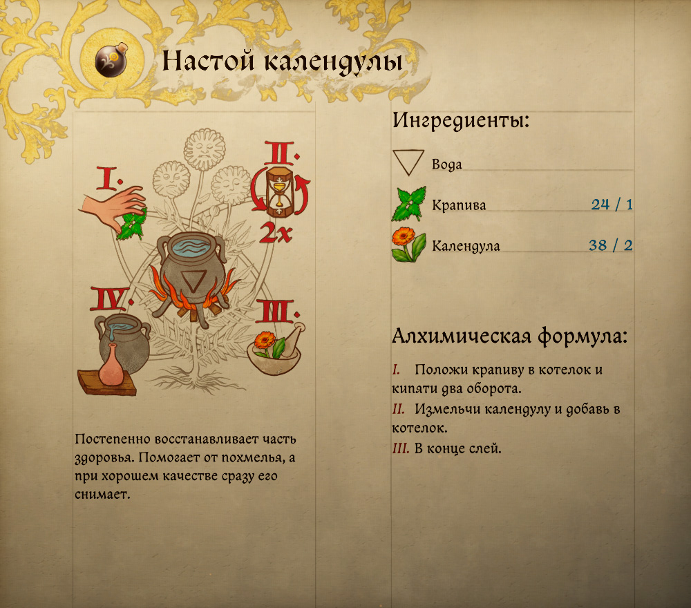 Настой календулы
